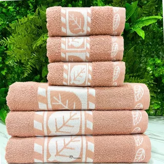 Jogo Toalha de banho 3 Toalha de Banho + 3 Rosto Grande e grossa Felpuda Ultra Macia algodão Premium