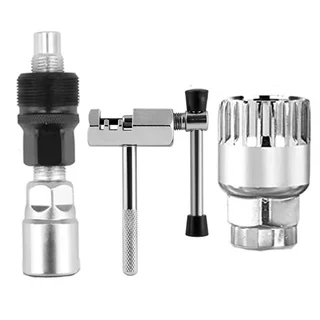 Kit Chave De Bike Extrator De Pedivela Corrente Movimento Central