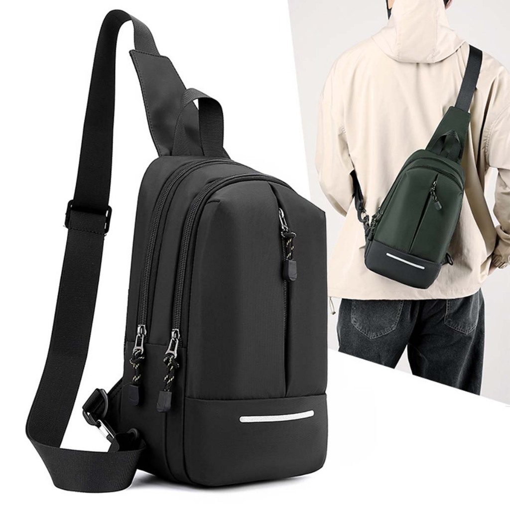 Bolsa Masculina Crossbody BAG de Silicone a prova d'água com USB para carregador portatil Porta Celular, Cartão, documentos, cédulas, CNH, RG Unissex