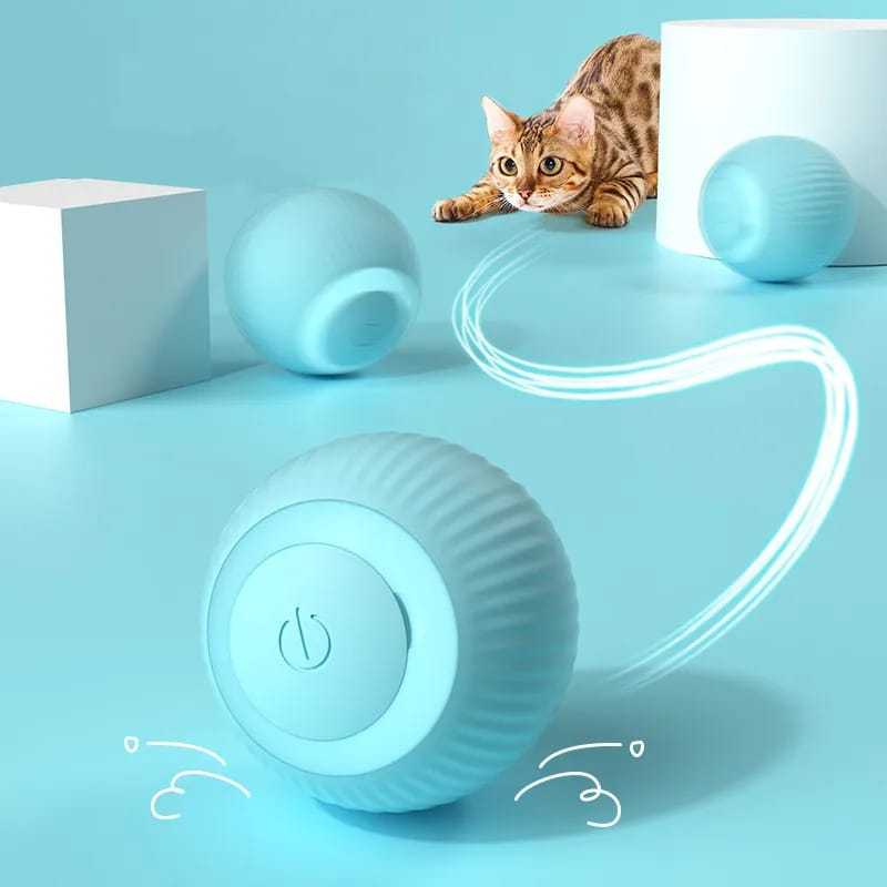 Gato Bola Brinquedo Elétrico Automático Rotação USB Recarga Brinquedo Interativos Interessante Gatinho Cão para treinamento de gatos, gatinho auto-move MT194 F3
