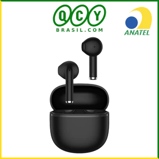 Fone Qcy T29 Ailybuds Lite Bluetooth 5.3 IPX4 Cancelamento Enc - Preto e Branco