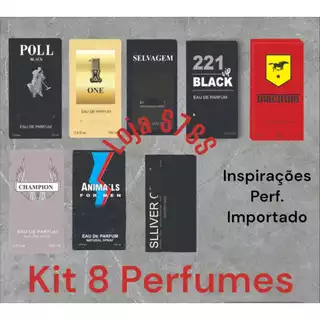 Kit com 8 Perf. Masculino 100ml- Masculino