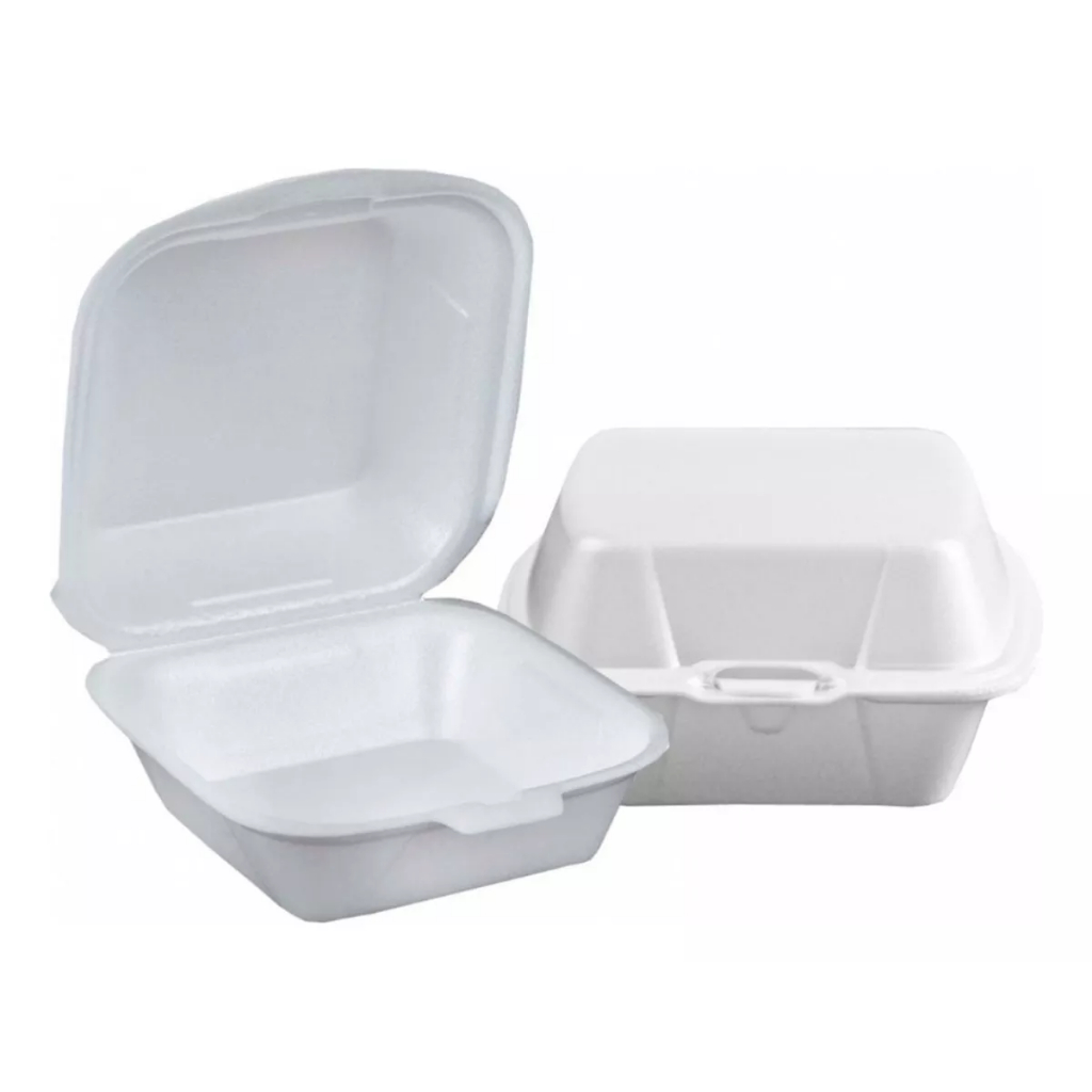 Hamburgueira Isopor H2 Embalagem Batata Frita Salada C/ 100 | Shopee Brasil