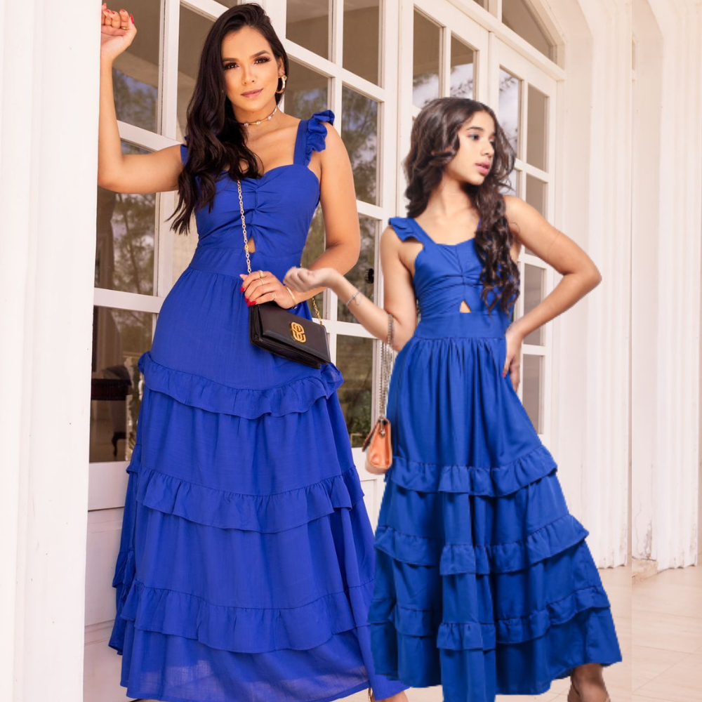 Roupas iguais mãe e filhas Vestidos tal mãe tal filhas | Shopee Brasil