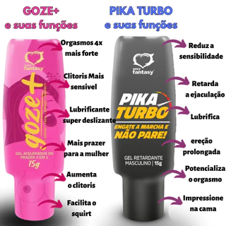 Kit Goze Mais 4 em 1 15g+ PIKA TURBO | Sex Shop Produtos Adultos em Oferta na Shopee
