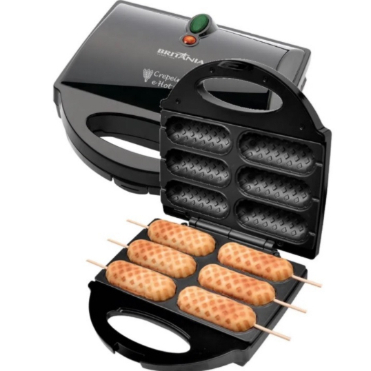 Maquina De Crepe Crepeira Six 6 Britânia Preto