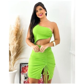 Vestido curto feminino tubinho coleção moda gringa
