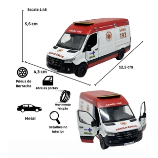 Miniatura Sprinter Samu 1/43 customizada