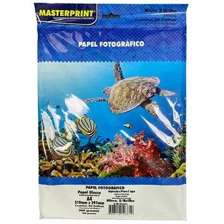 Papel Fotográfico Microporoso sem Brilho 260G Masterprint A4 - 20fls