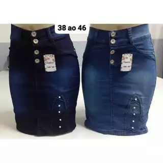 Saia Jeans Evangélica Secretária PREMIUM PROMOÇAO