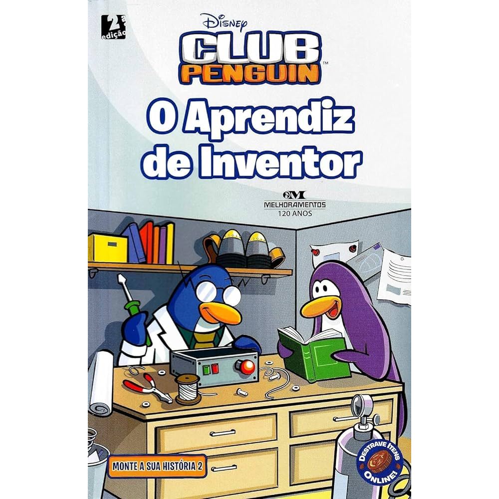 Livro O Aprendiz de Inventor - Club Penguin | Shopee Brasil