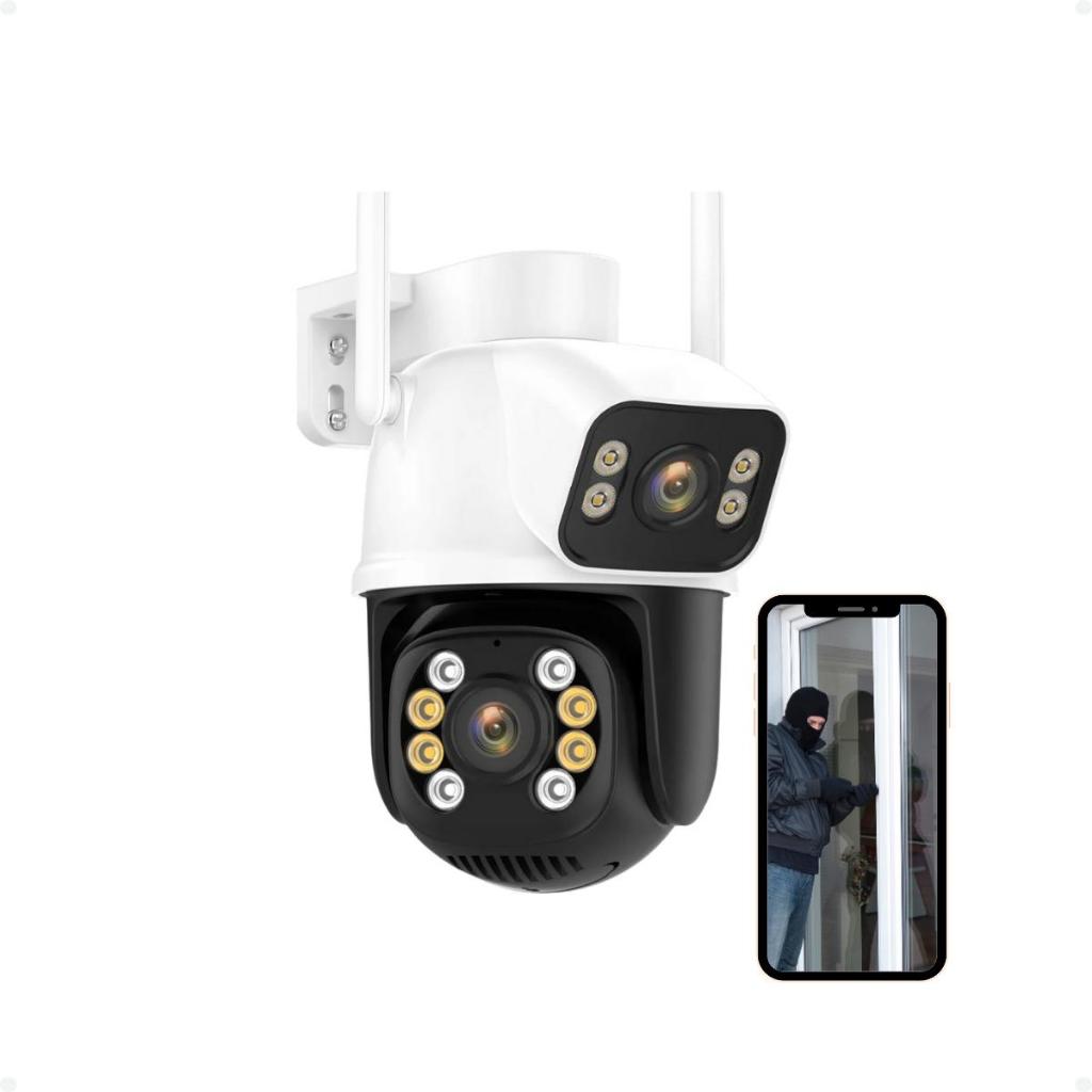 Camera Segurança Externa Lente Dupla Rastreamento Zoom A28b