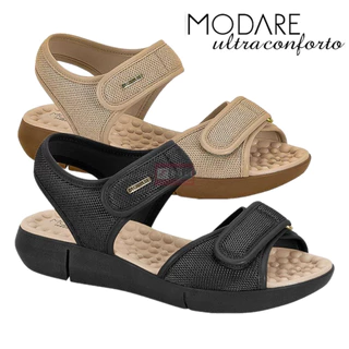Sandália Feminina Modare Ortopédica Com Velcro Anatômica Massageadora Para Esporão UtraConforto