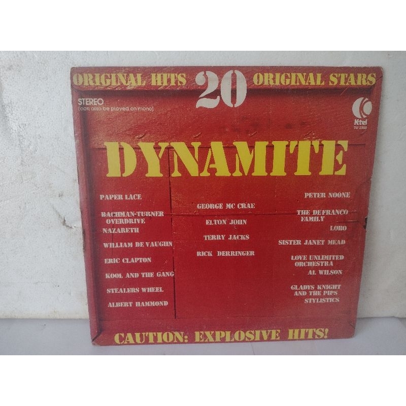 lp vinil dynamite . caution explosive hits . lobo Eric Clapton nazareth ...