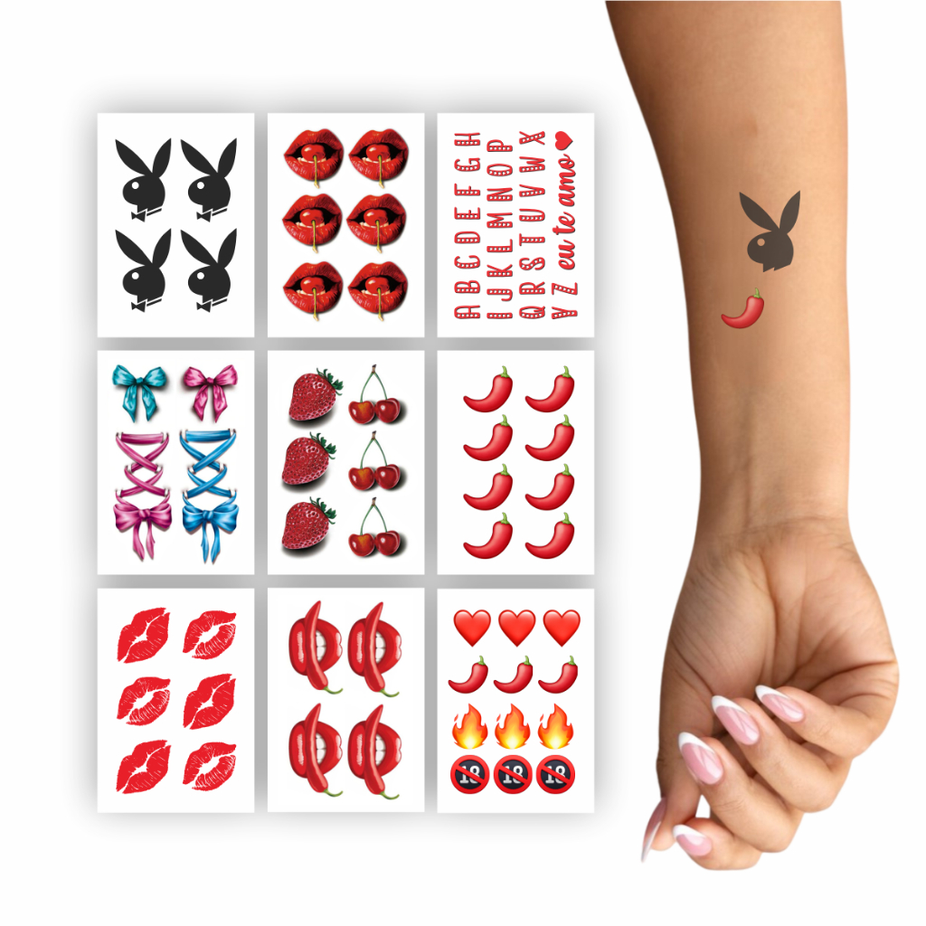 77 Tatuagem Temporária Íntima Depilação | Picante | Shopee Brasil