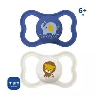 Chupeta MAM Air 6+ Meses Dupla Bico Silicone Meninos C/2 Unidades Original