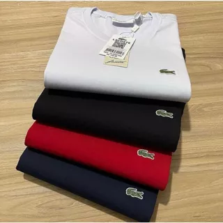 Kit 5 Camisetas Masculina Lisa Básica Classic Lacoste a Pronto Envio