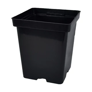 50 Vasos Quadrados 550 Ml Preto Para Plantas Lembrancinhas