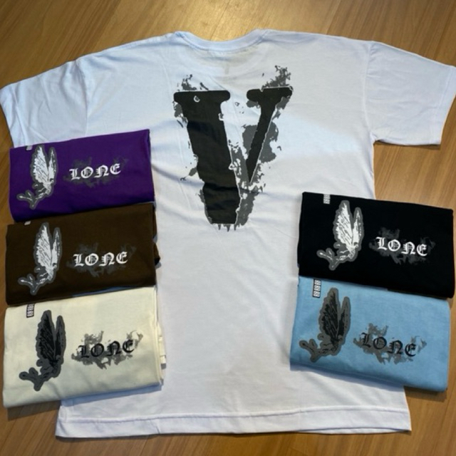 Camiseta Streetwear lançamento VLONE Angel Unissex 100% algodão envio ...