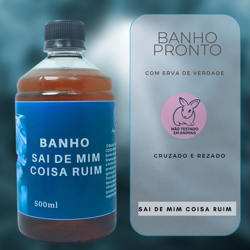 Banho Sai De Mim Coisa Ruim Pronto Para Usar Afasta Inimigos Proteção ...