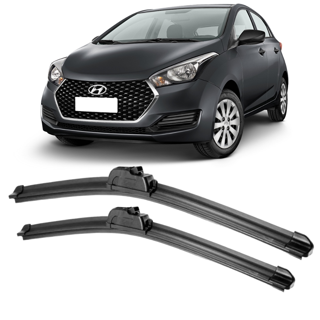 Kit Palhetas Limpador Parabrisa Hyundai HB20 HB20s 2012 2013 2014 2015 ...