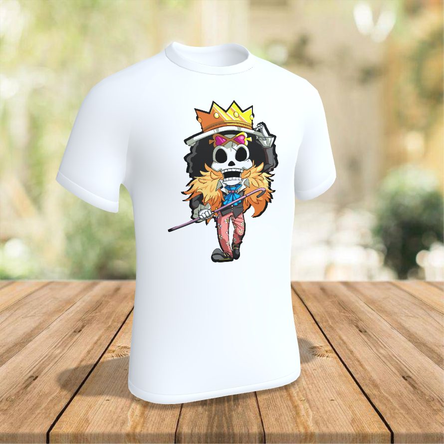 Camisa personalizadas One Piece Brook unissex | Shopee Brasil
