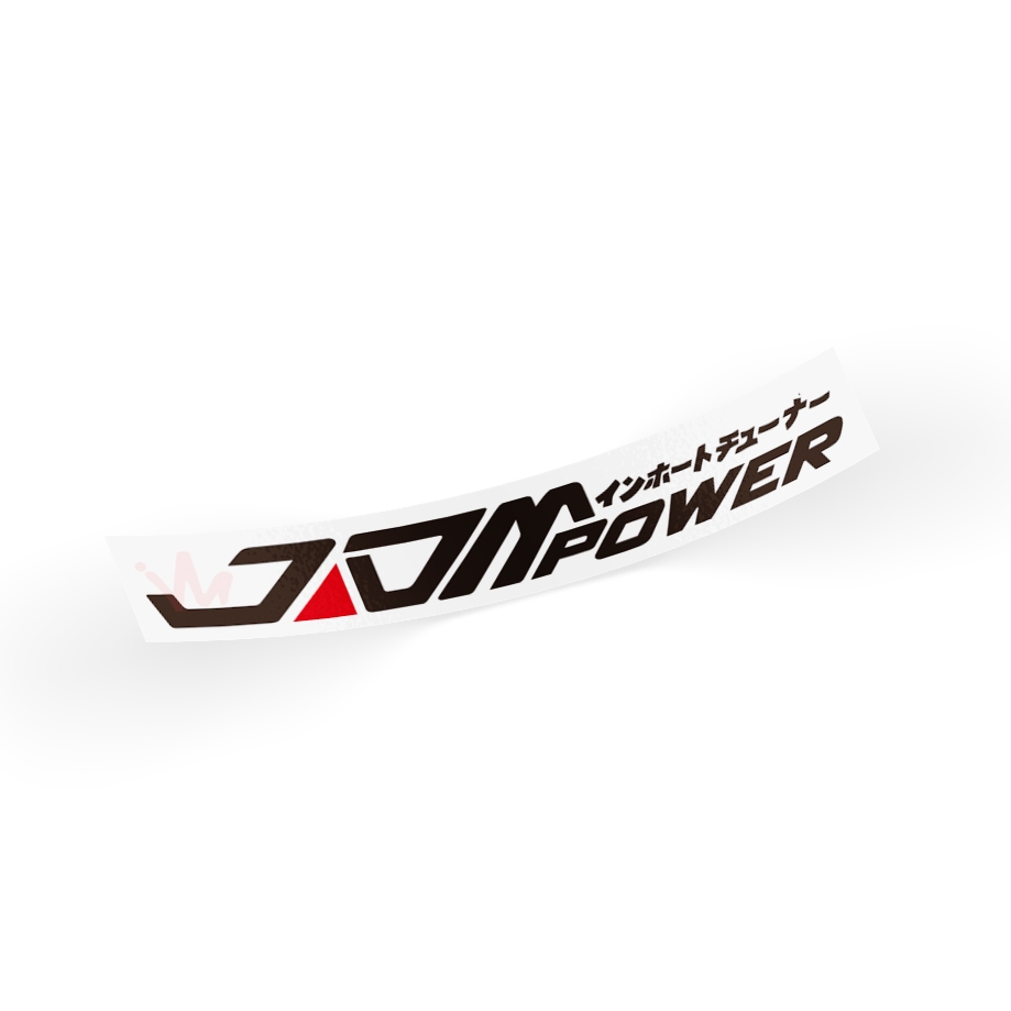 Adesivo Generico con Scritta in Lingua Tedesca JDM Tuning in 6 Misure e 21 Colori