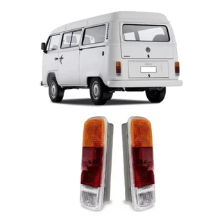 Par Lanterna Traseira Completa Kombi 76 Em Diante Cor Tricolor em Oferta na Shopee