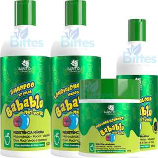 KIT MAÇA VERDE HÁBITO COSMÉTICOS MACIEZ CHEIRO DE MAÇÃ VERDE
