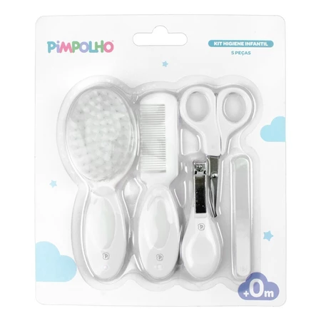 Kit higiene 5 peças bebe unha pimpolho