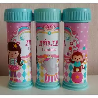 Adesivos personalizados para frasco de bolha de sabão 10,5×6