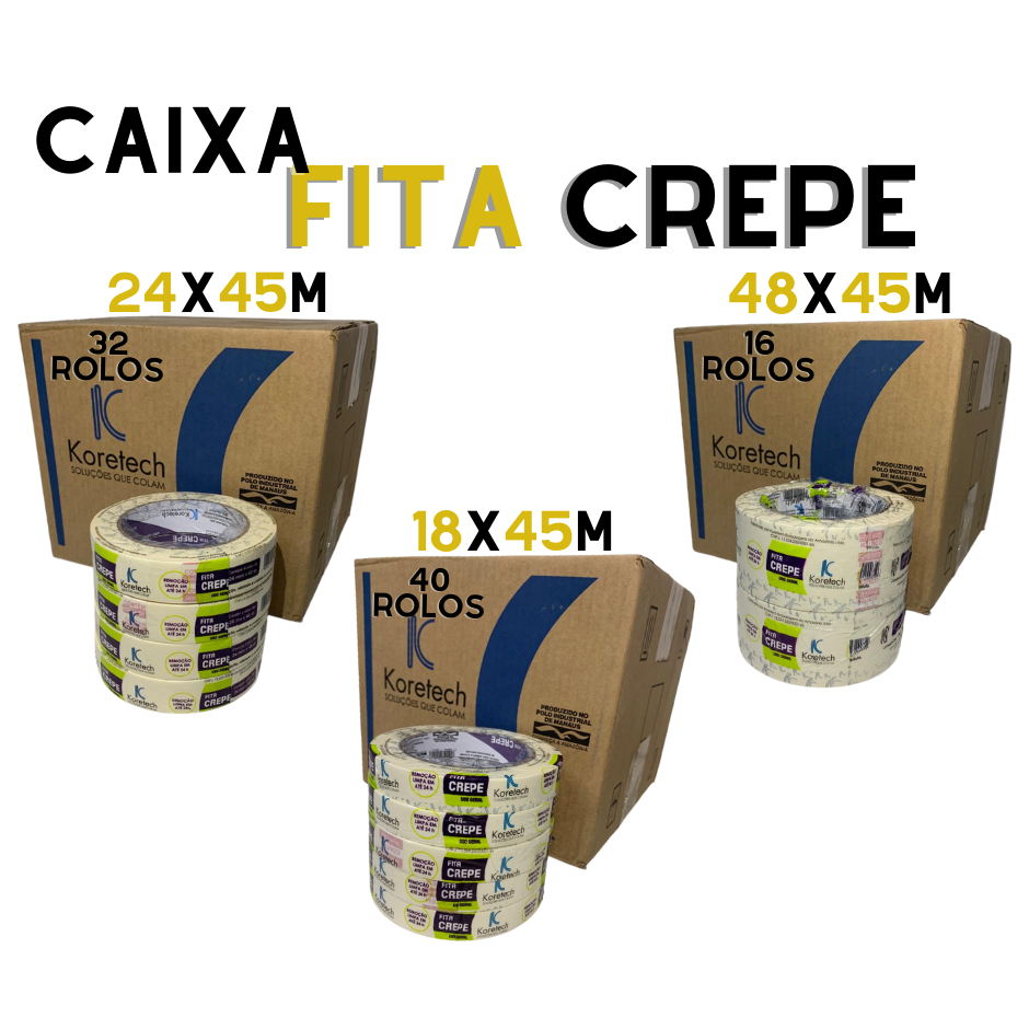 PREÇO ATACADO - CAIXA CREPE LARGO OU FINO DIRETO DA FABRICA ! Envio em 24horas KORETECH