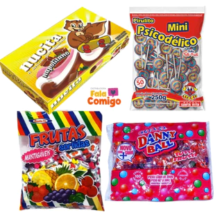 KIT 4 Guloseimas Sacolinha Surpresa Aniversário Infantil