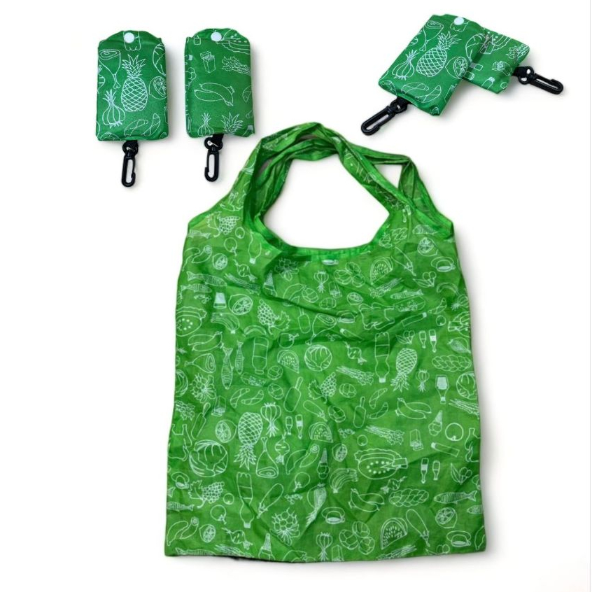 Sacola Ecobag Nylon Dobrável Impermeável Reutilizável