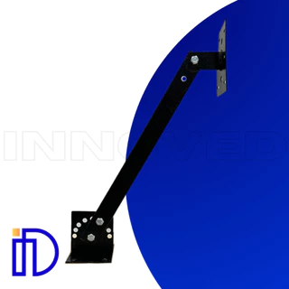 Suporte Camera de Segurança e Monitoramento Articulado Cftv Infra Sensor barreira em Ferro Preto
