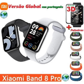 Xiaomi Mi Band 8 Pro GPS +2 Película 3D +2 Pulseira-Relógio Original Versão Global