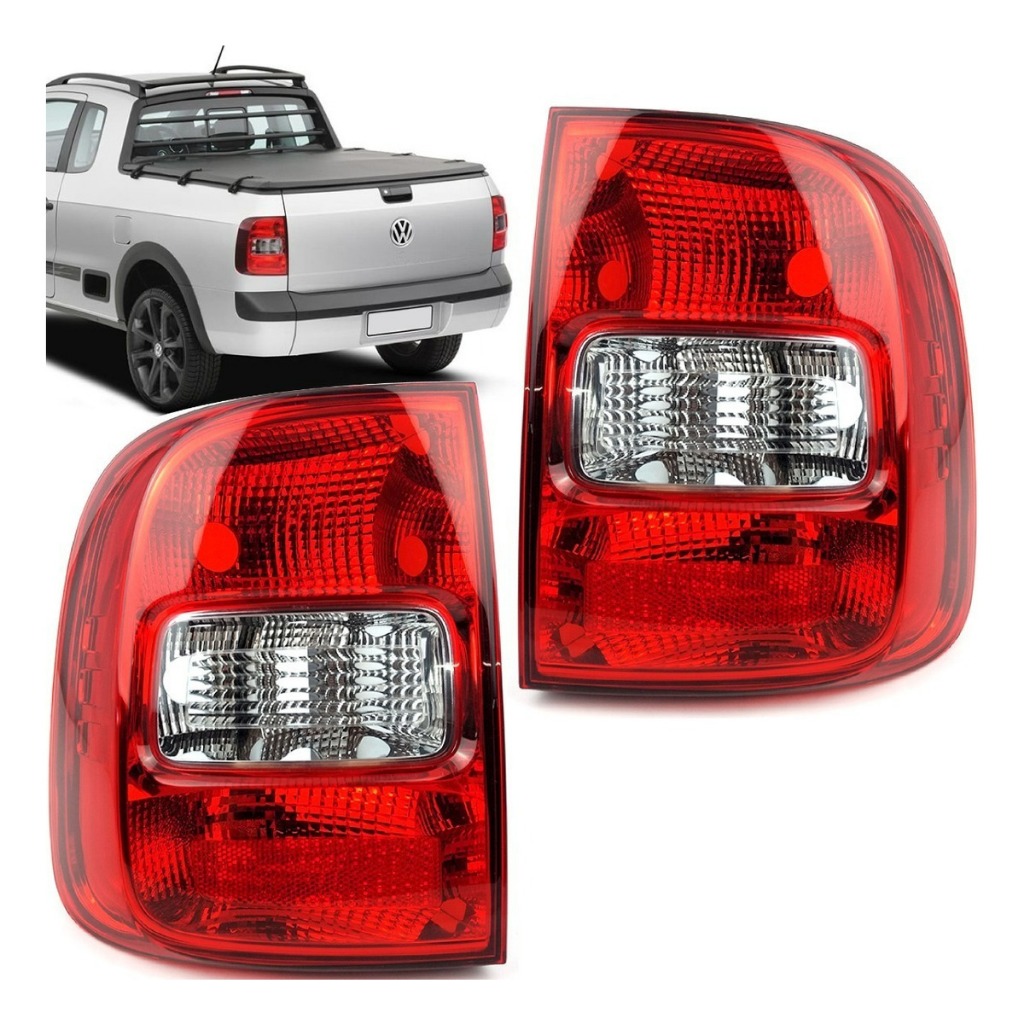 Par Lanterna Traseira Saveiro G5 G6 2009 2010 2011 2012 2013