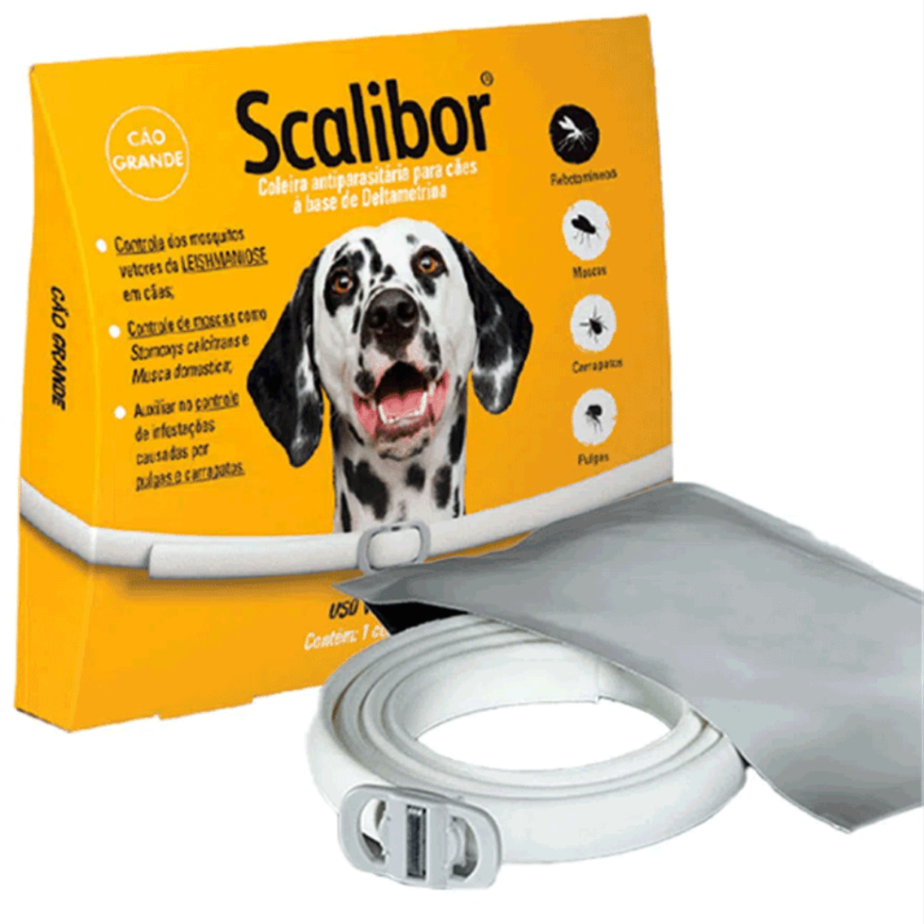 Scalibor Coleira Antiparasitária para Cães 65 cm Antipulgas Carrapatos ...