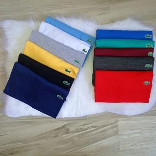 Kit Com 5 Camisetas Camisa Lacoste Lisa Algodão Oferta Relâmpago