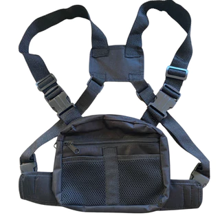 Bolsa De Peito pochete Motoboy Masculina Unissex Colete Sholder Bag Peitoral