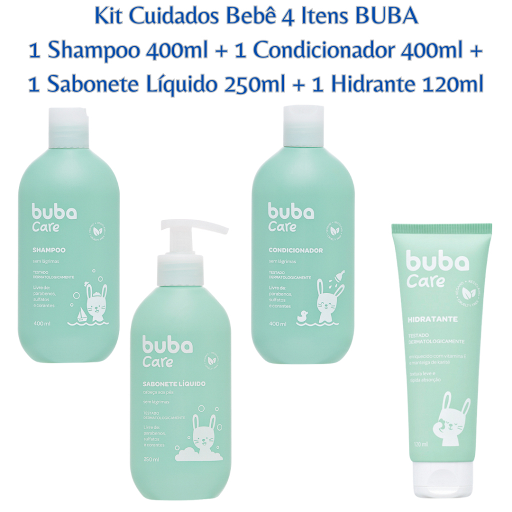 Kit Cuidados Banho e Higiene Bebê Infantil com Shampoo Bebê ...
