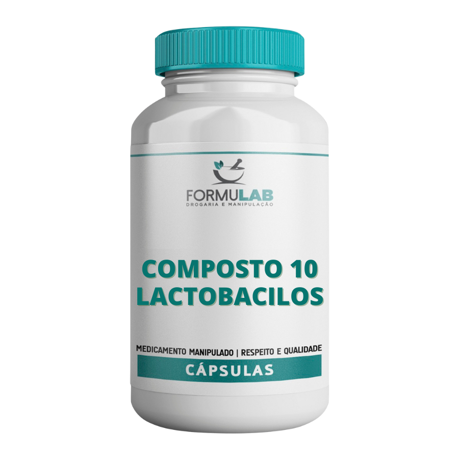 Composto 10 Lactobacilos 10 Bilhões - 30 Doses
