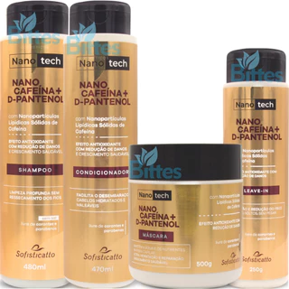 Kit Capilar Nanotech Cafeína + D-pantenol Sofisticatto