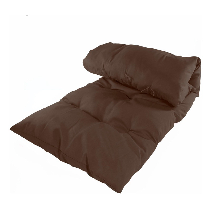 Futon de Sofá Almofadão Banco Cadeira Sofá Pallet Grandão Colçhonete Cheio Fofinho Macio Varanda Coberta Poltrona Espreguiçadeira Grande Fofinho Lindo Varanda Coberta Poltrona Confortável Relaxante Quintal Área de laser Visita 60x170cm marrom