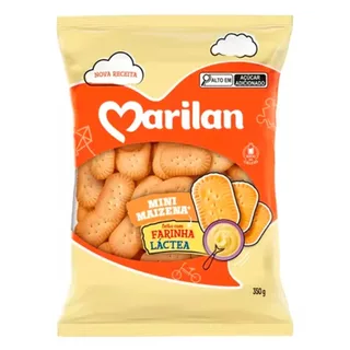 Mini Biscoito Maizena com Farinha Lactea 350g - Marilan