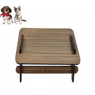 Base Comedouro/Bebedouro Para Cães/Gatos Elevado Pet MDF