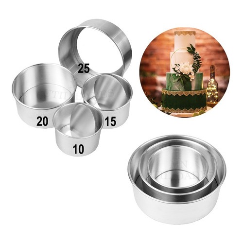 Kit Forma Redonda 10x10 15x10 20x10 25x10 Fundo Falso Removível