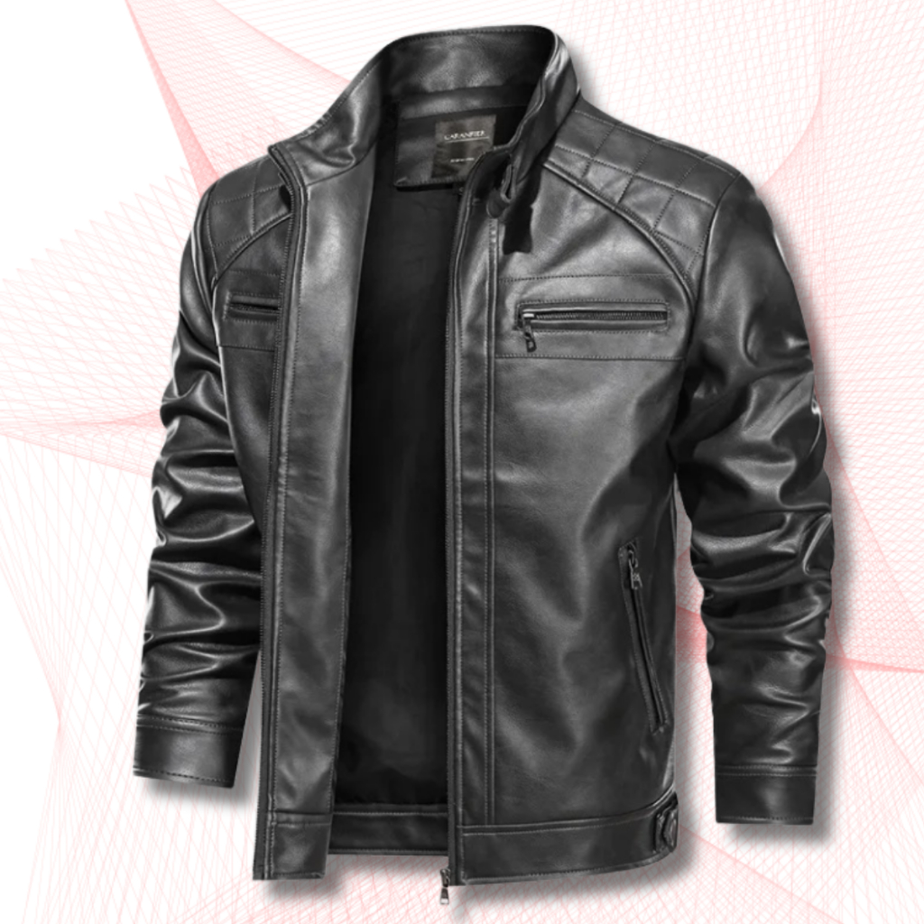 Jaqueta De Couro Masculino Slim Grossa Frio Inverno Moderna