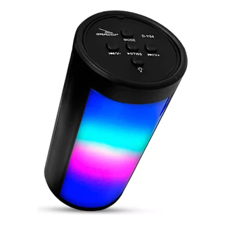 Caixa De Som Amplificada Portátil LED RGB Bluetooth USB SD Mp3 Radio Fm D-Y04