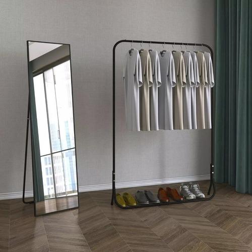 Cabideiro Arara Expositor de Roupa Branco Ferro